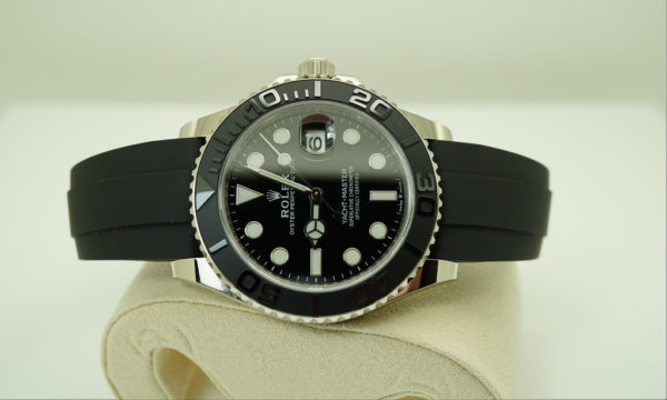 MINT Rolex 226659 YACHTMASTER 18K WHITE GOLD OYSTERFLEX 42MM 2020 FULL SET - Image 8