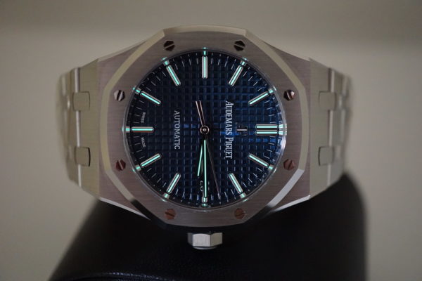BRAND NEW Audemars PIGUET ROYAL OAK 15450ST BOUTIQUE BLUE DIAL 37MM 2020 FULL SET - Image 9