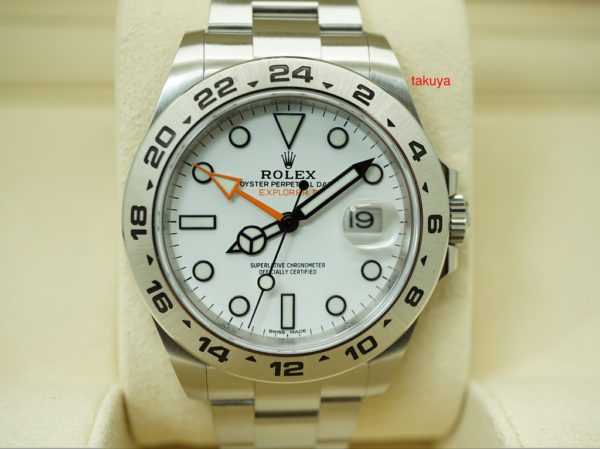 Rolex 216570 EXPLORER 2 POLAR WHITE DIAL 42MM 2019 WARRANTY FULL SET