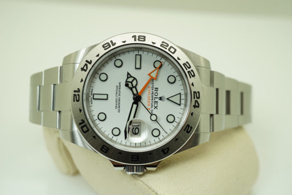 Rolex 216570 EXPLORER 2 POLAR WHITE DIAL 42MM 2019 WARRANTY FULL SET - Image 9