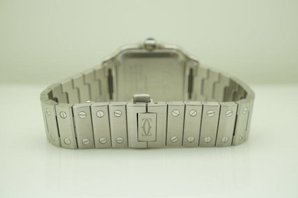 Cartier SANTOS DE CARTIER MEDIUM MODEL AUTOMATIC STEEL 2020 WARRANTY FULL SET - Image 7