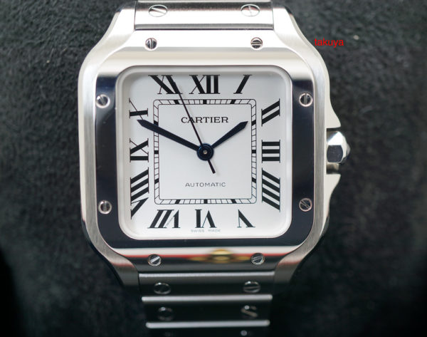 Cartier SANTOS DE CARTIER MEDIUM MODEL AUTOMATIC STEEL 2020 WARRANTY FULL SET