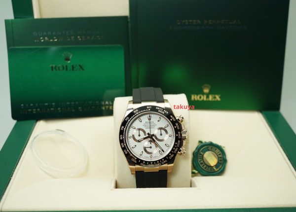 BRAND NEW Rolex 116515LN ROSE GOLD DAYTONA OYSTERFLEX IVORY DIAL 2020 FULL SET - Image 2