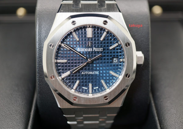 Audemars PIGUET ROYAL OAK 15450ST BOUTIQUE BLUE DIAL 37MM 2020 FULL SET