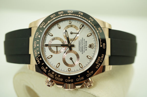 BRAND NEW Rolex 116515LN ROSE GOLD DAYTONA OYSTERFLEX IVORY DIAL 2020 FULL SET - Image 7