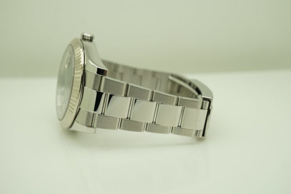 Rolex 116334 DATEJUST 2 FLUTED BEZEL BLUE STICKS DIAL RANDOM SERIAL FULL SET - Image 5