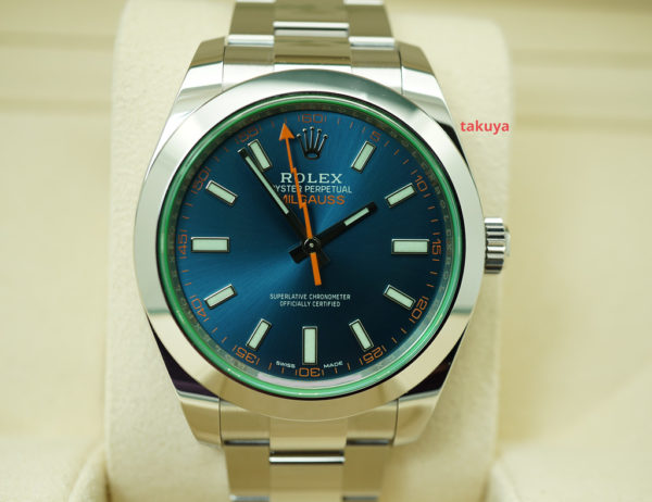 MINT Rolex 116400GV MILGAUSS Z BLUE DIAL RANDOM SERIAL 2020 WARRANTY FULL SET