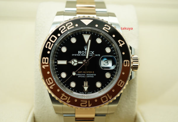 Rolex 126711CHNR GMT MASTER II 18K RG STEEL ROOTBEER 2020 WARRANTY COMPLETE SET