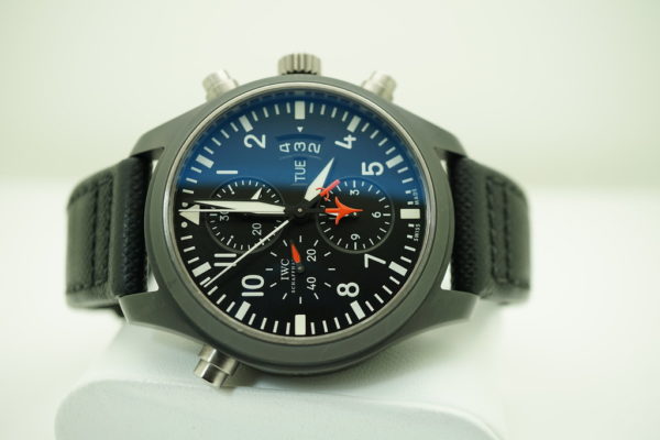 IWC PILOT's WATCH DOUBLE CHRONOGRAPH EDITION TOP GUN CERAMIC IW379901 BOX PAPERS - Image 9