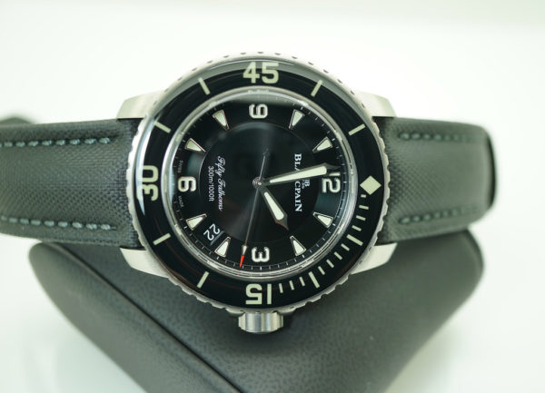 MINT Blancpain FIFTY FATHOMS BLACK DIAL TITANIUM 45MM 2020 WARRANTY FULL SET - Image 8