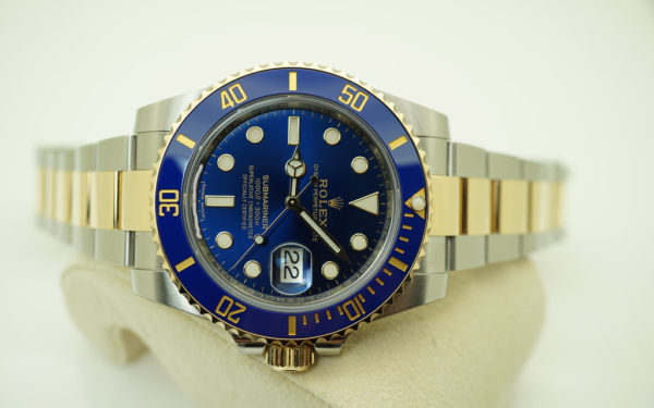 MINT Rolex 116613LB SUBMARINER 2 TONE SUNBURST BLUE DIAL 2020 WARRANTY FULL SET - Image 9