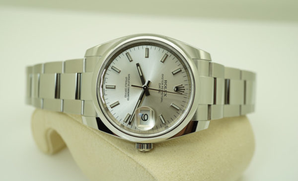 MINT Rolex 115200 OYSTER PERPETUAL DATE 34MM SILVER STICK DIAL 2020 FULL SET - Image 9