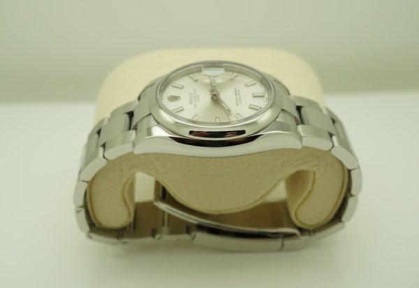 MINT Rolex 115200 OYSTER PERPETUAL DATE 34MM SILVER STICK DIAL 2020 FULL SET - Image 4