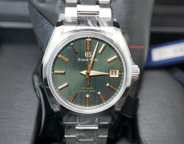 BRAND NEW GRAND SEIKO Four Seasons SUMMER HI-BEAT SBGH271 GREEN DIAL FULL SET