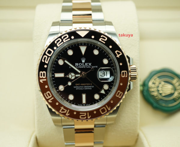 BRAND NEW Rolex 126711CHNR GMT MASTER II ROSE GOLD STEEL ROOTBEER 2020 COMPLETE SET