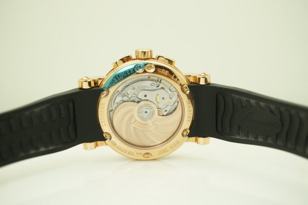 BRAND NEW Breguet MARINE CHRONOGRAPH 5827 ROSE GOLD SILVER DIAL 42MM 2020 FULL SET - Image 7