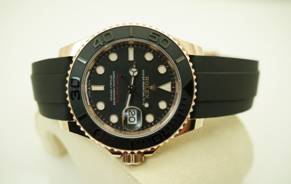 MINT Rolex 126655 YACHTMASTER ROSE GOLD CERAMIC BEZEL OYSTERFLEX 40MM 2020 - Image 7