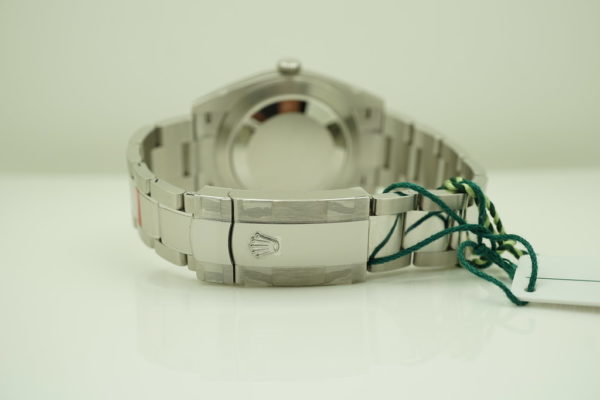 BRAND NEW Rolex 126300 DATEJUST 41 BLUE STICK DIAL OYSTER BAND 2020 FULL SET - Image 7