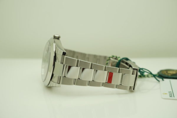 BRAND NEW Rolex 126300 DATEJUST 41 BLUE STICK DIAL OYSTER BAND 2020 FULL SET - Image 5