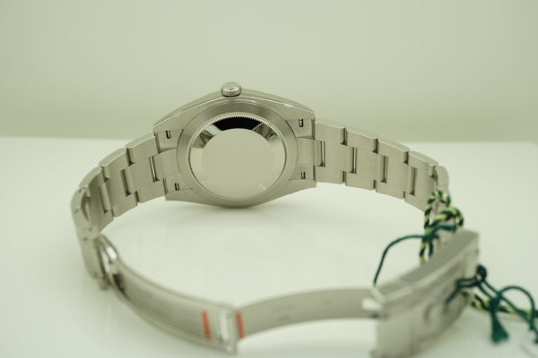 BRAND NEW Rolex 126300 DATEJUST 41 BLUE STICK DIAL OYSTER BAND 2020 FULL SET - Image 8