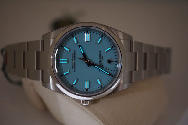 BRAND NEW Rolex 126000 OYSTER PERPETUAL TURQUOISE TIFFANY BLUE DIAL 2020 FULL SET - Image 11
