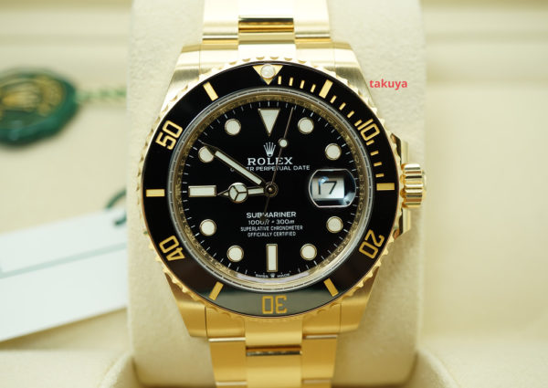 BRAND NEW Rolex 126618LN SUBMARINER CERAMIC YELLOW GOLD BLACK DIAL 41MM 2020 MODEL FULL SET