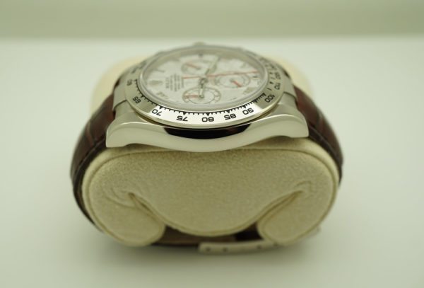 Rolex 116519 DAYTONA 18K WHITE GOLD METEORITE DIAL SERVICED WARRANTY FULL SET - Image 4