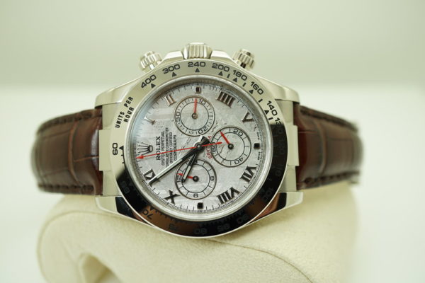 Rolex 116519 DAYTONA 18K WHITE GOLD METEORITE DIAL SERVICED WARRANTY FULL SET - Image 10