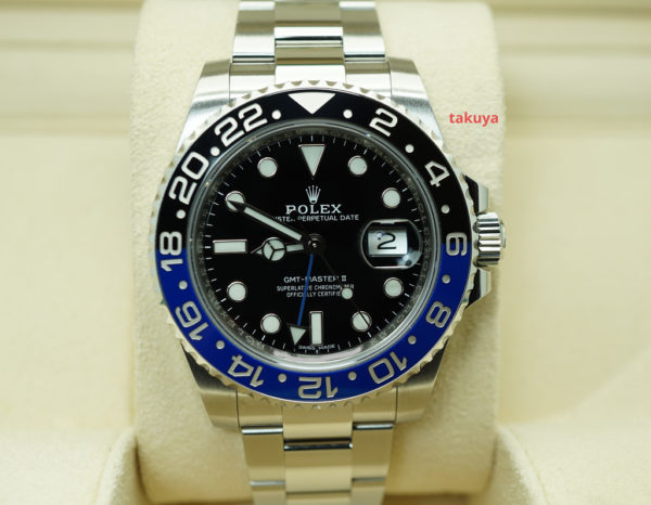 Rolex 116710BLNR GMT MASTER II BLACK BLUE BATMAN 2018 WARRANTY FULL SET