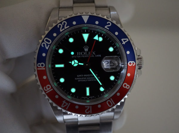 Rolex 16710 GMT MASTER II RED/BLUE PEPSI BEZEL K SERIAL LUG HOLES COMPLETE SET - Image 12