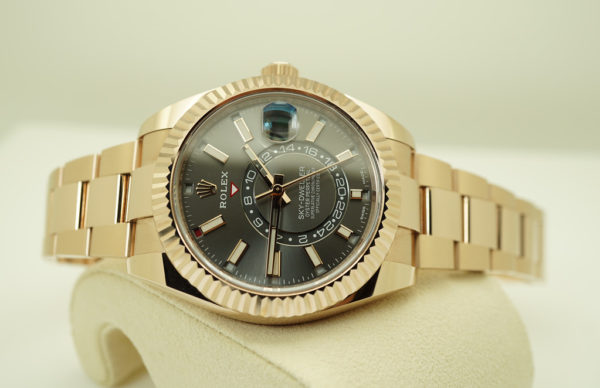 Rolex 326935 SKY-DWELLER 18K ROSE GOLD DARK RHODIUM DIAL 2020 WARRANTY FULL SET - Image 10