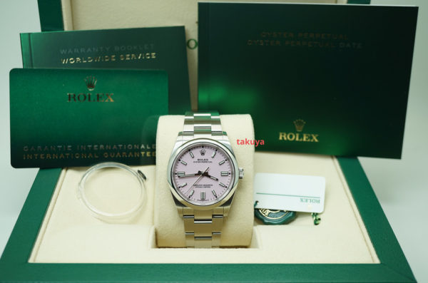 BRAND NEW Rolex 126000 OYSTER PERPETUAL CANDY PINK DIAL 2020 FULL SET - Image 2