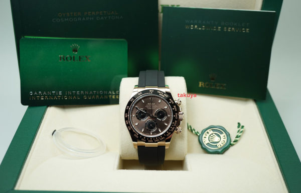 BRAND NEW Rolex 116515LN DAYTONA OYSTERFLEX ROSE GOLD CHOCOLATE DIAL 2020 FULL SET - Image 2