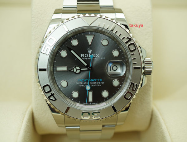 Rolex 126622 YACHTMASTER PLATINUM BEZEL DARK RHODIUM DIAL 40MM 2020 NEW MODEL FULL SET