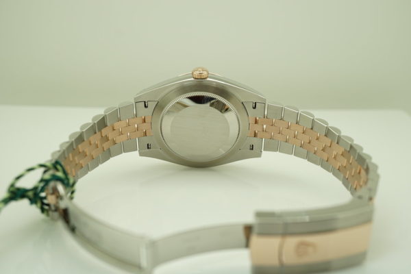 BRAND NEW Rolex 126331 DATEJUST 41 18K ROSE GOLD STEEL WIMBLEDON DIAL JUBILEE 2020 FULL SET - Image 8