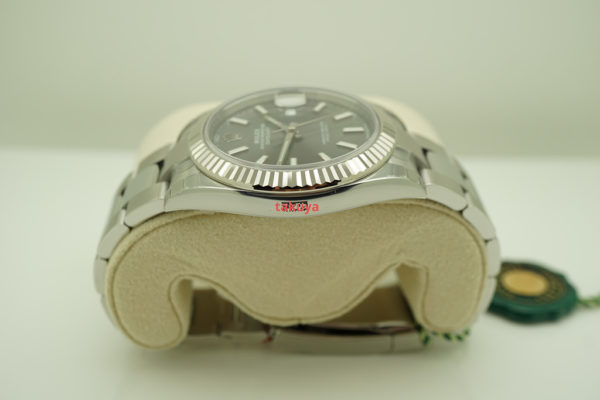 BRAND NEW Rolex 126334 DATEJUST 41 FLUTED BEZEL DARK RHODIUM DIAL OYSTER BAND 2020 FULL SET - Image 4