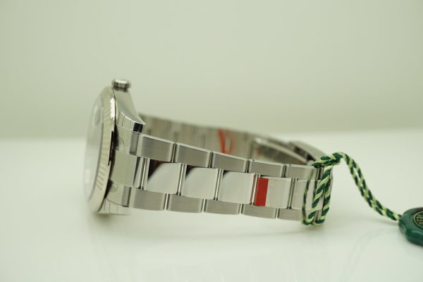 BRAND NEW Rolex 126334 DATEJUST 41 FLUTED BEZEL DARK RHODIUM DIAL OYSTER BAND 2020 FULL SET - Image 5