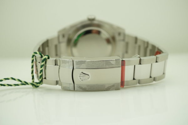 BRAND NEW Rolex 126334 DATEJUST 41 FLUTED BEZEL DARK RHODIUM DIAL OYSTER BAND 2020 FULL SET - Image 7