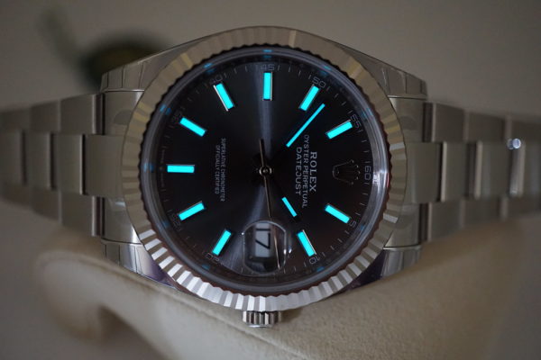 BRAND NEW Rolex 126334 DATEJUST 41 FLUTED BEZEL DARK RHODIUM DIAL OYSTER BAND 2020 FULL SET - Image 11