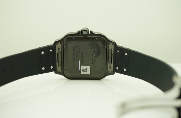 BRAND NEW Cartier SANTOS DE CARTIER BLACK ADLC LARGE MODEL AUTOMATIC 2020 FULL SET - Image 7