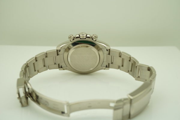 Rolex 116509 DAYTONA 18K WHITE GOLD BLUE DIAL 2017 WARRANTY FULL SET - Image 8