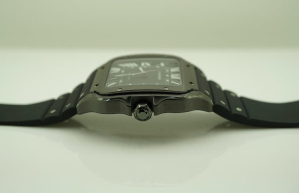 BRAND NEW Cartier SANTOS DE CARTIER BLACK ADLC LARGE MODEL AUTOMATIC 2020 FULL SET - Image 3