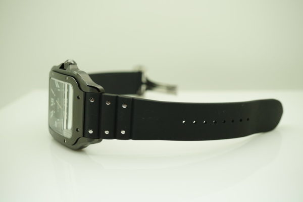 BRAND NEW Cartier SANTOS DE CARTIER BLACK ADLC LARGE MODEL AUTOMATIC 2020 FULL SET - Image 5