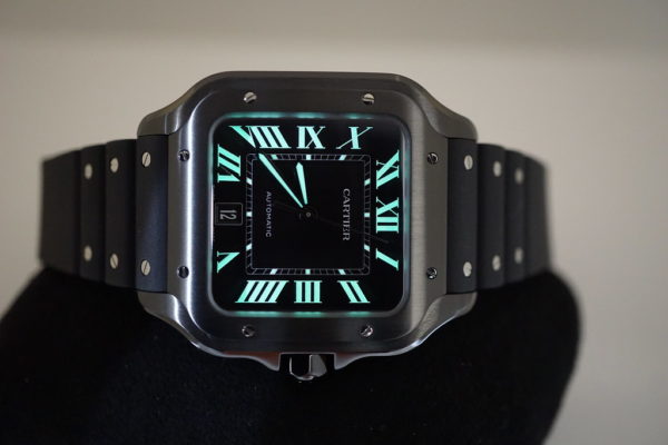 BRAND NEW Cartier SANTOS DE CARTIER BLACK ADLC LARGE MODEL AUTOMATIC 2020 FULL SET - Image 10