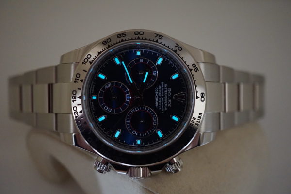 Rolex 116509 DAYTONA 18K WHITE GOLD BLUE DIAL 2017 WARRANTY FULL SET - Image 11