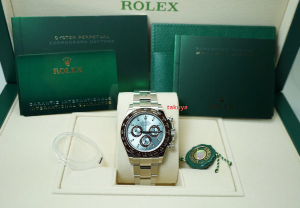 BRAND NEW Rolex 116506 PLATINUM DAYTONA ICE BLUE DIAL 2020 COMPLETE SET - Image 2