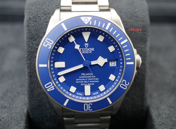 Tudor 25600TB PELAGOS BLUE TITANIUM IN-HOUSE MOVEMENT 2020 WARRANTY FULL SET