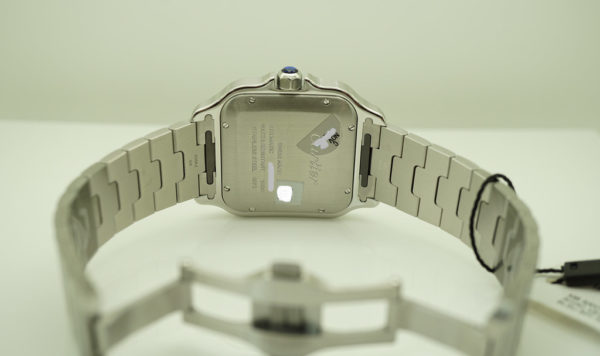 BRAND NEW Cartier SANTOS DE CARTIER LARGE STEEL BLUE DIAL 2020 MODEL COMPLETE SET - Image 8