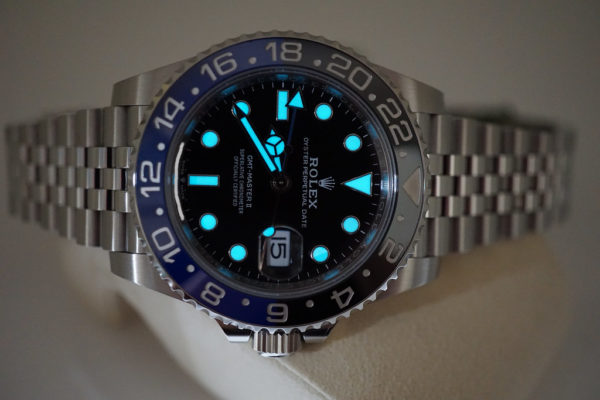 BRAND NEW Rolex 126710BLNR GMT MASTER II BLACK BLUE BEZEL JUBILEE BAND 2020 FULL SET - Image 11