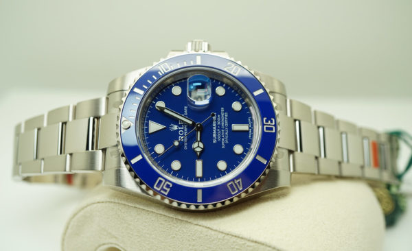 BRAND NEW Rolex 116619LB 18K WHITE GOLD SUBMARINER BLUE DIAL SMURF 40MM 2020 FULL SET - Image 10